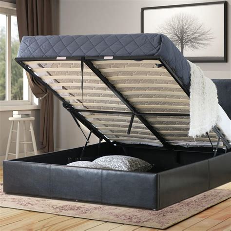 prada gas lift pu leather bed frame w storage|Buy Istyle Prada King Gas Lift Ottoman Storage Bed Frame Pu .